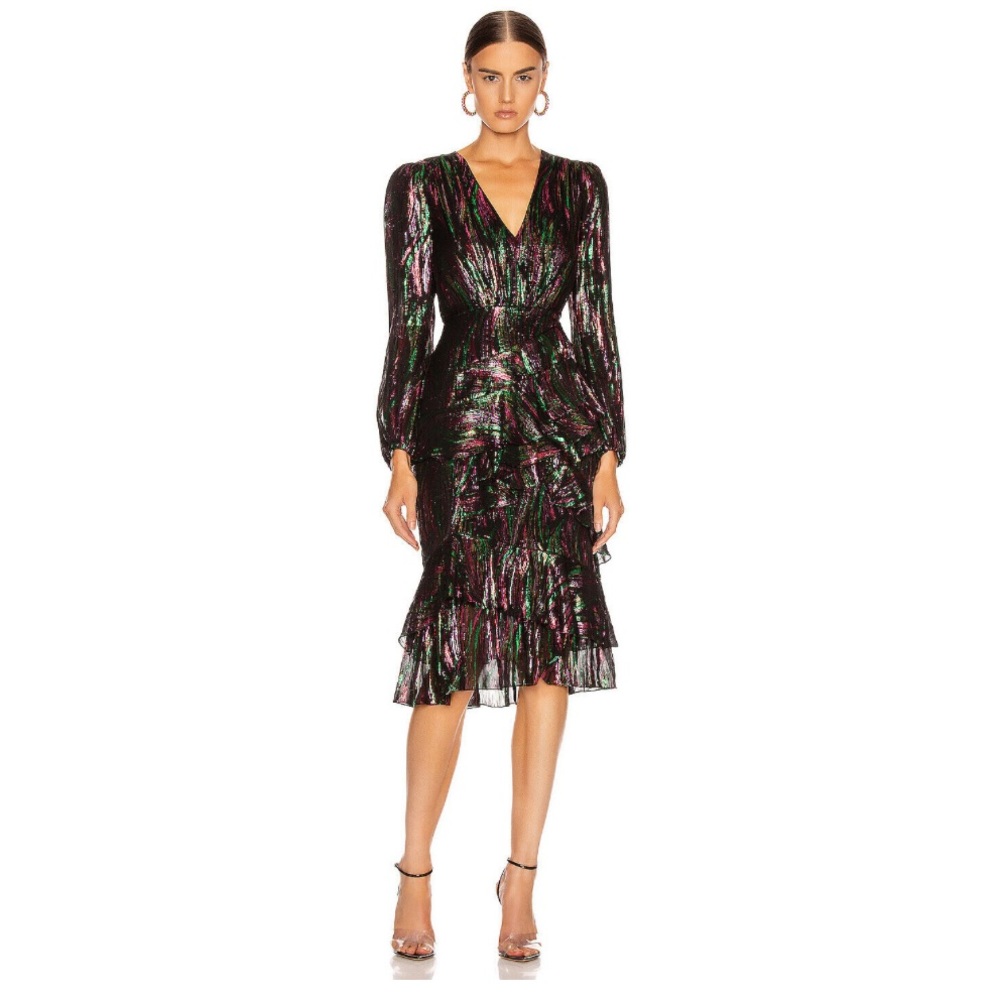 SALONI Multicolor Midi Dress - Picture 2 of 2